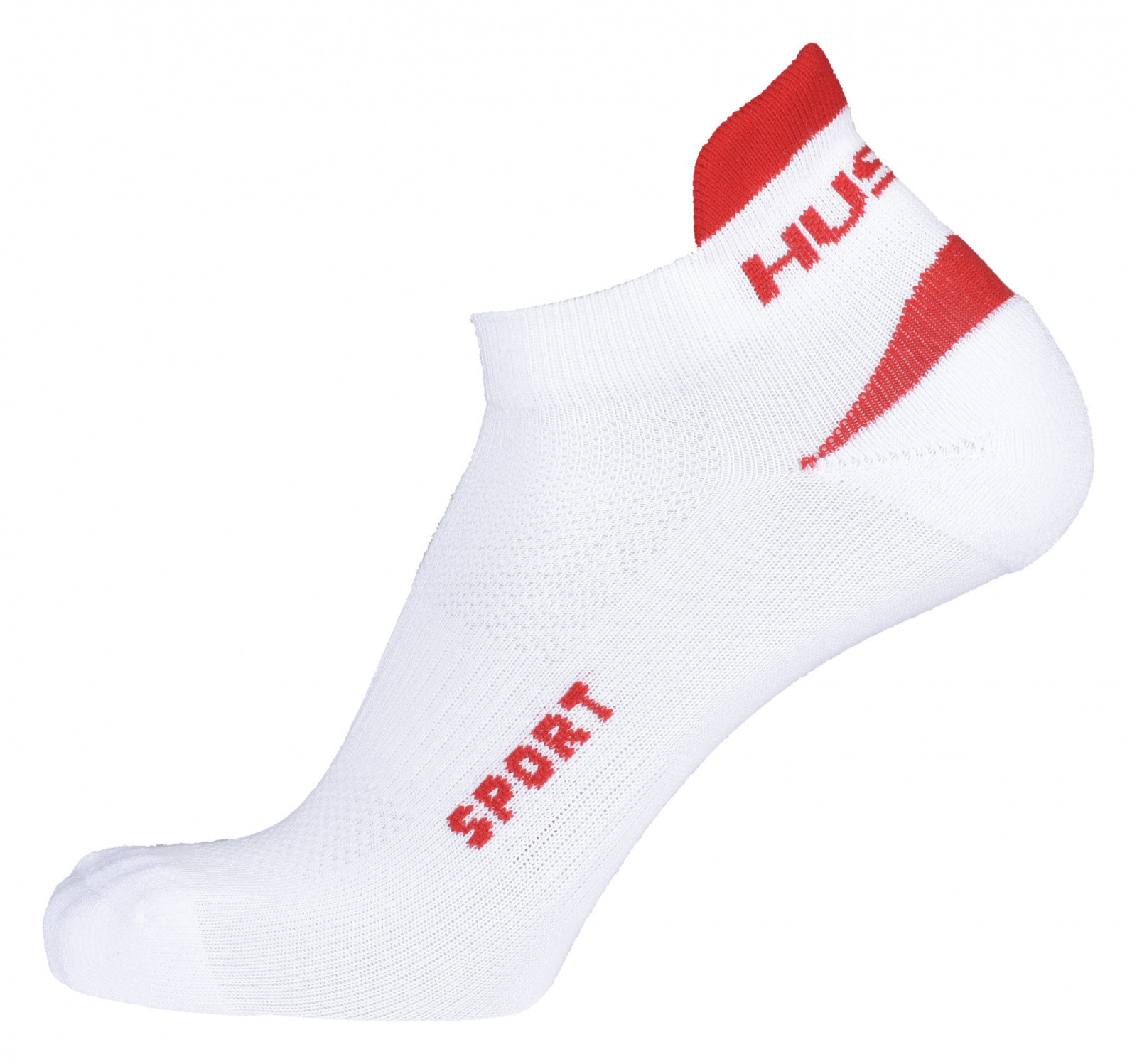 Ponožky HUSKY Šport biela/červená L (41-44)