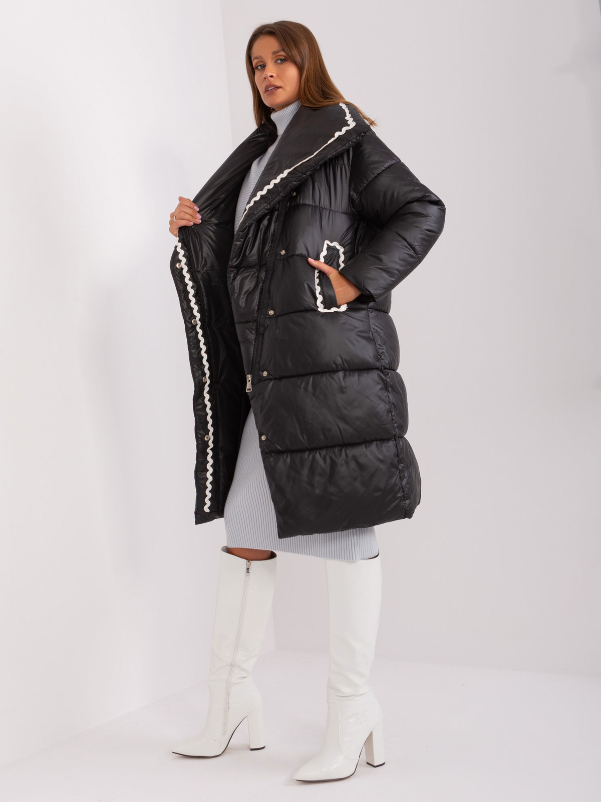 NM KR TR8179 bunda.37X čierna S