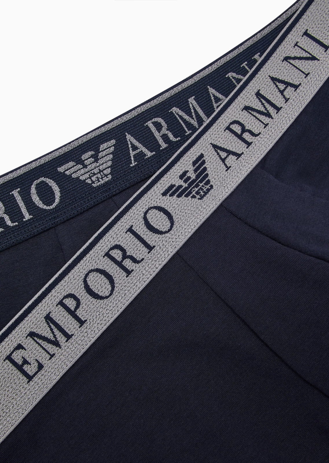 Pánske boxerky 2PACK 111769 3F720 70835 tm. modré - Emporio Armani M