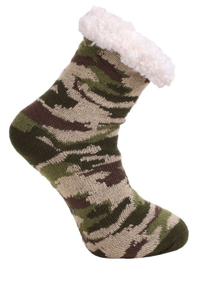 Protišmykové ponožky Masker winter zelené zelená UNI