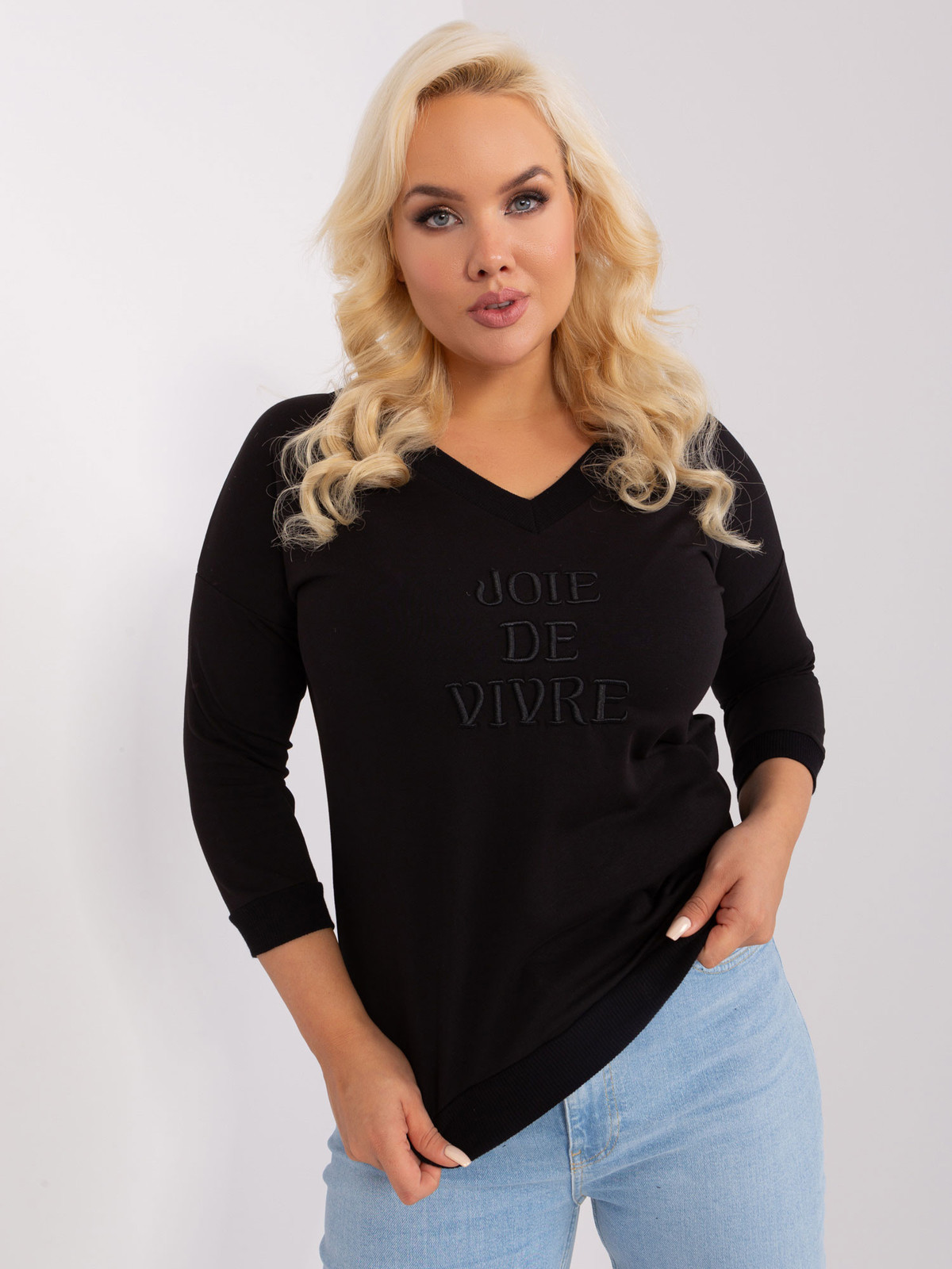 Blúzka RV BZ 9143.87P čierna jedna velikost