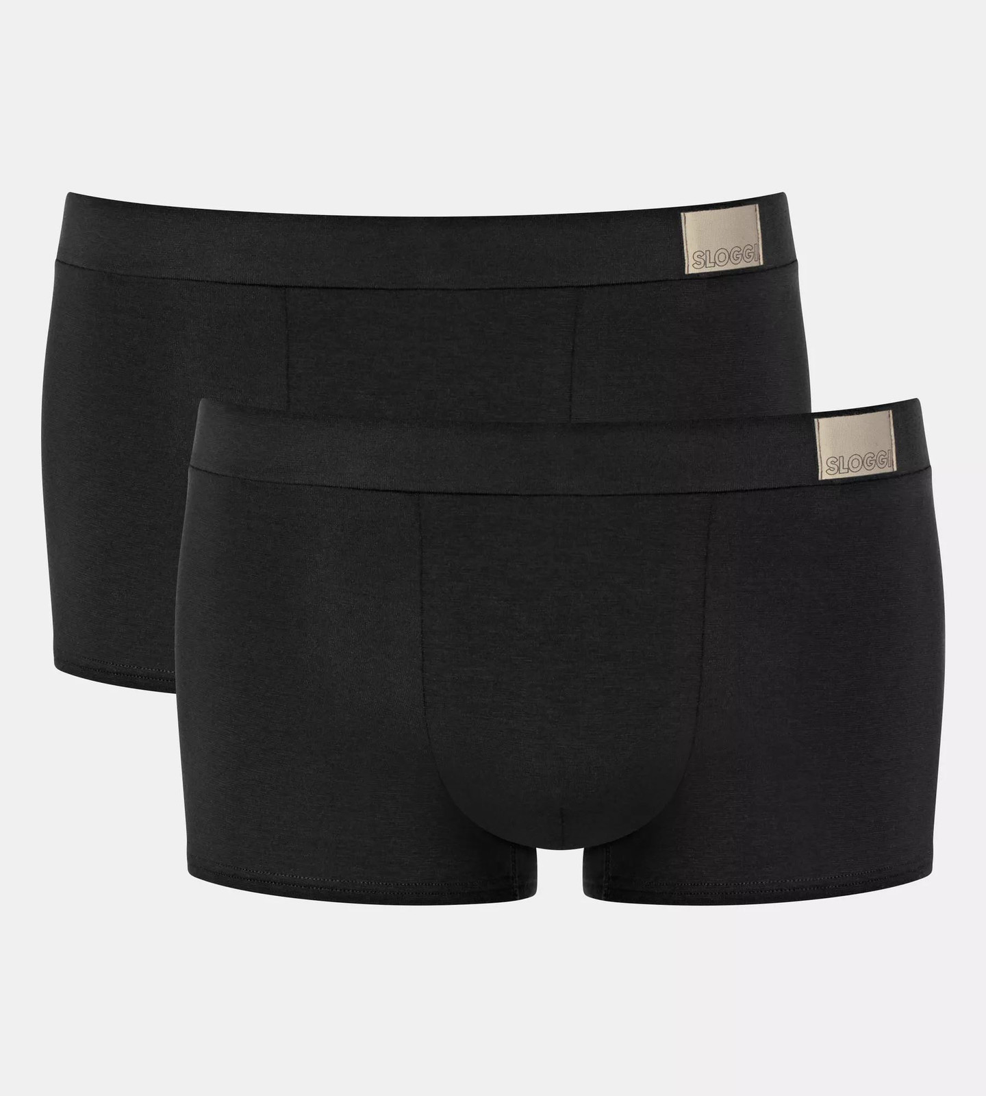 Pánske boxerky GO Natural Hipster C2P - BLACK - black 0004 - SLOGGI BLACK M