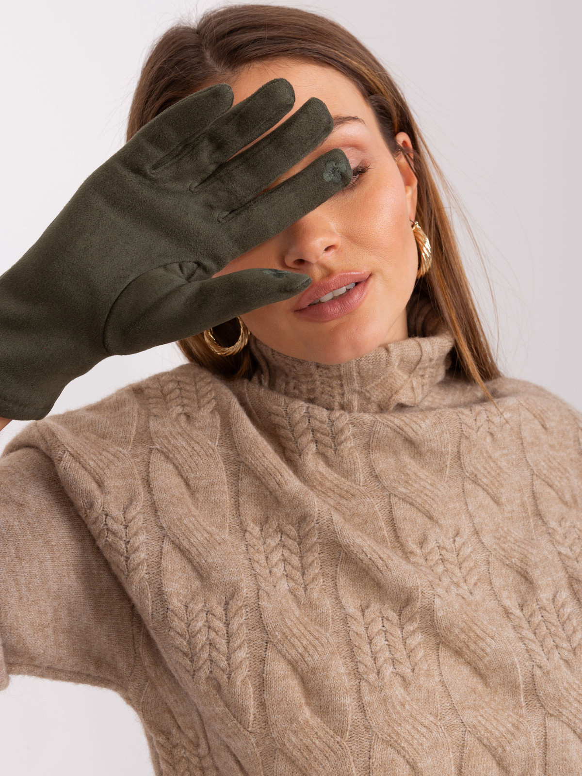 Rukavice AT RK 239507.61P khaki S/M