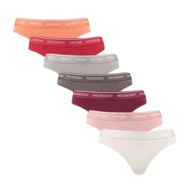 Calvin Klein Tanga 7Pk W 000QF5937E Dámske XS