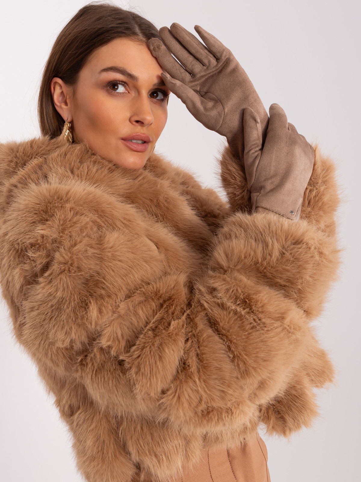 Rukavice AT RK 239507.53P tmavo lila S/M