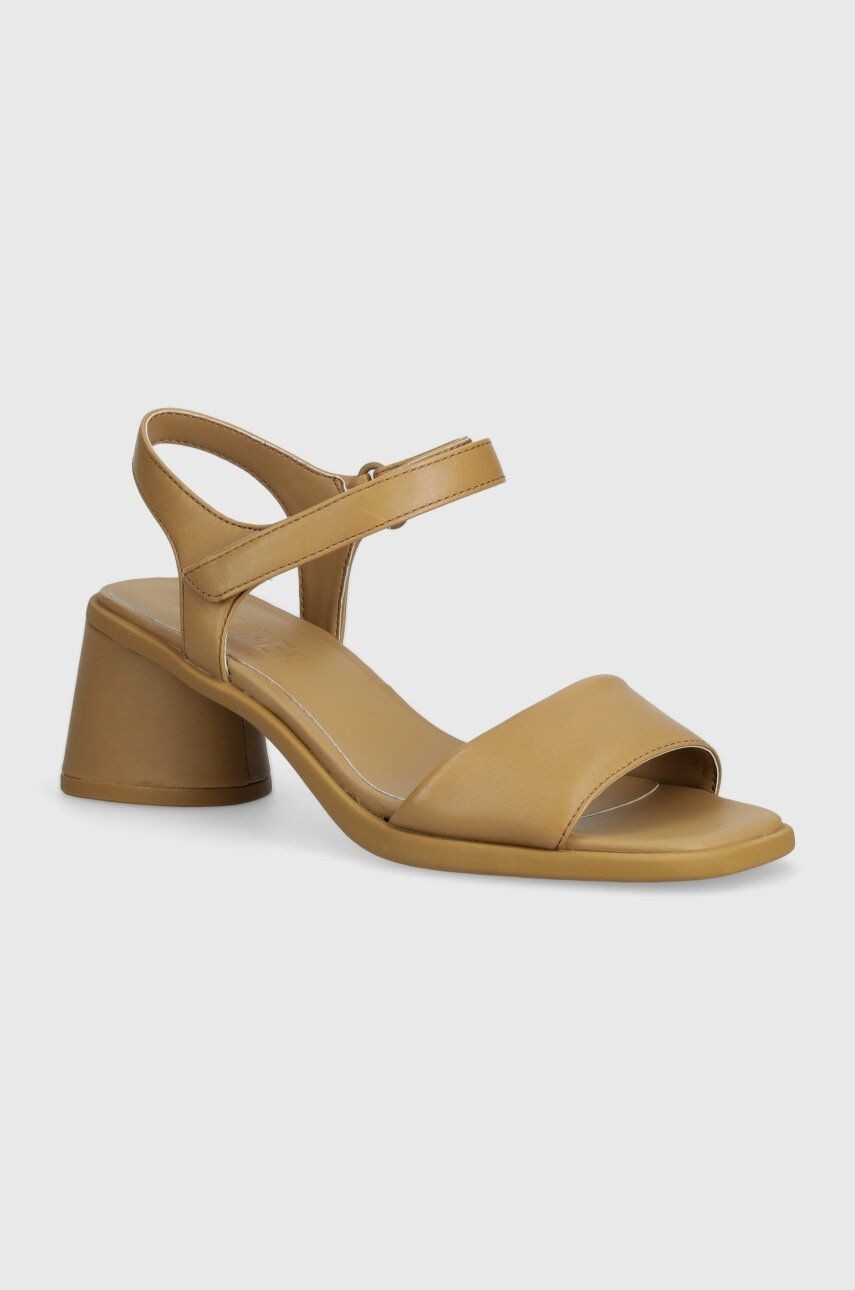 Kožené sandále Camper Kiara Sandal hnedá farba, K201501.010