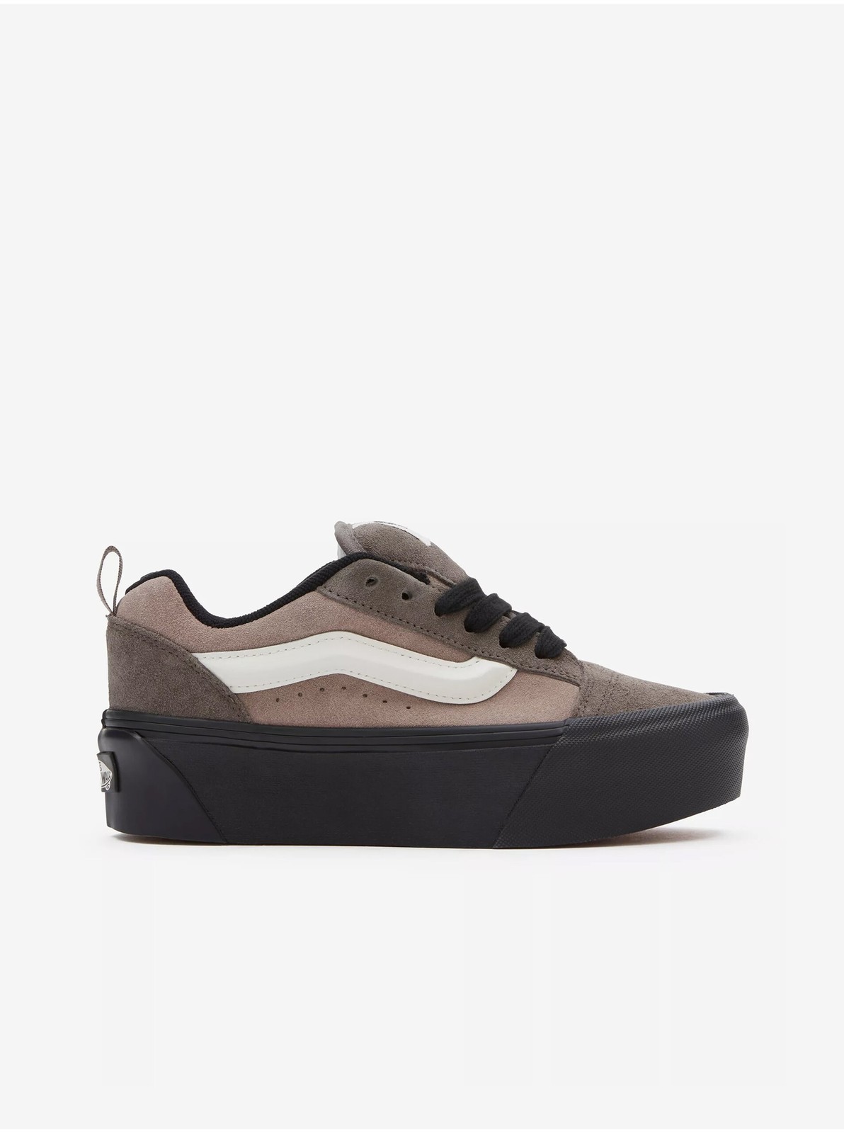Šedé dámske semišové tenisky VANS Knu Stack