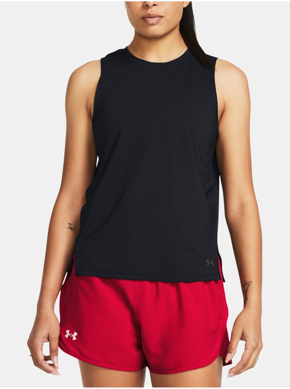 Čierne športové tielko Under Armour UA Launch Elite Tank