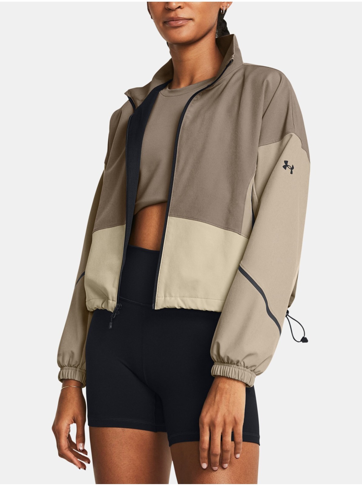 Hnedá športová bunda Under Armour Unstoppable Jacket