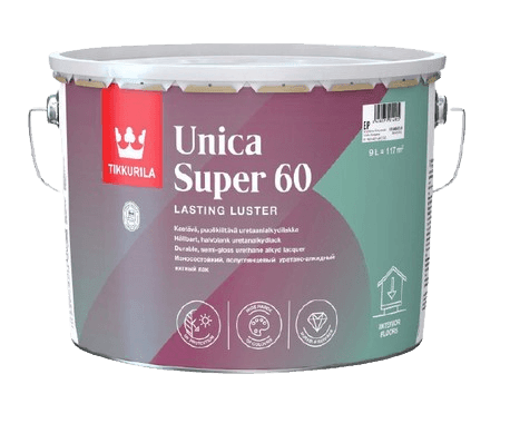 UNICA SUPER 60 - Uretánovo alkydový lak bezfarebný pololesklý 9 L