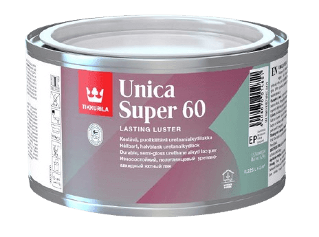 UNICA SUPER 60 - Uretánovo alkydový lak bezfarebný pololesklý 0,225 L
