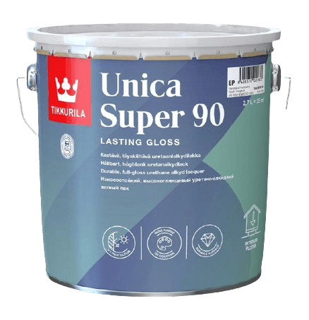 UNICA SUPER 90 - Uretánovo-alkydový lak na drevo bezfarebný lesklý 2,7 L