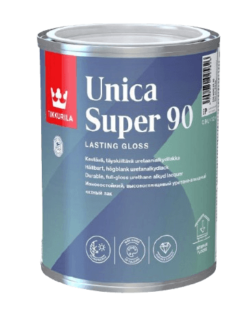 UNICA SUPER 90 - Uretánovo-alkydový lak na drevo bezfarebný lesklý 0,9 L