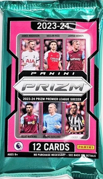 Panini 2023-2024 Panini Prizm Premier League Soccer Hobby balíček - futbalové karty