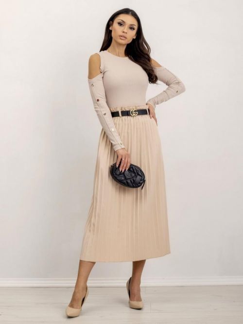 Svetlomodrá blúzka s výstrihmi S / M