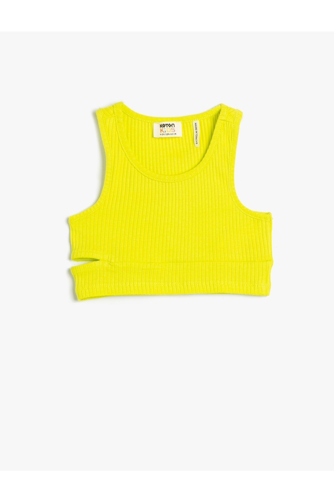 Koton Crop Top Sleeveless Window Detail Cotton