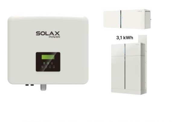 SOLAX G4 X1 HYBRID + baterie 3,1kWh T30 + BMS controller Velikost: G4 X1-Hybrid-3.0-D, Wifi 3.0, CT