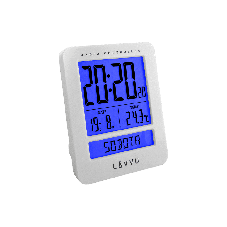 Digitálny budík Lavvu Duo White, 9,2 cm