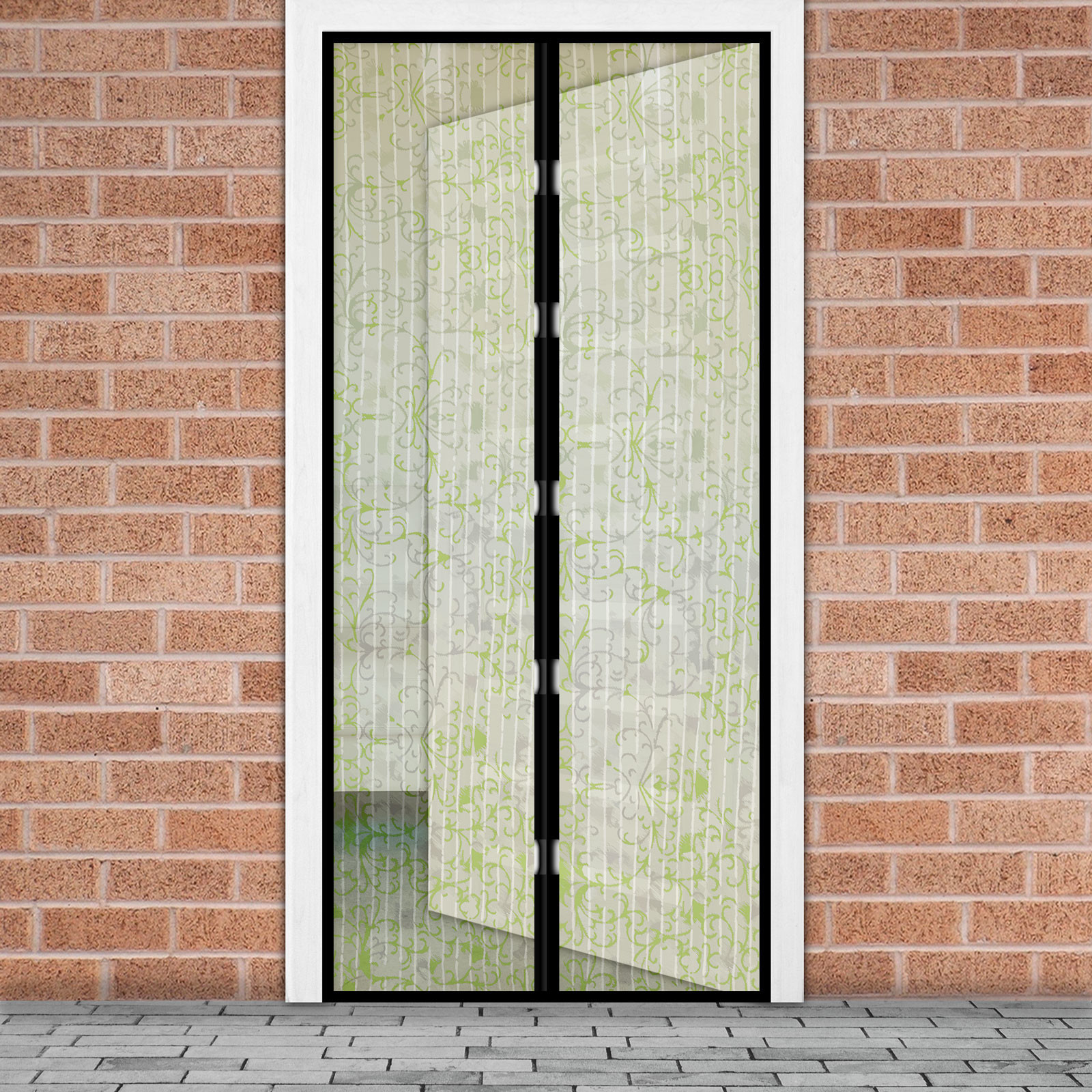 Sieťka na dvere proti hmyzu - magnetická - 100 x 210 cm - kvetiny