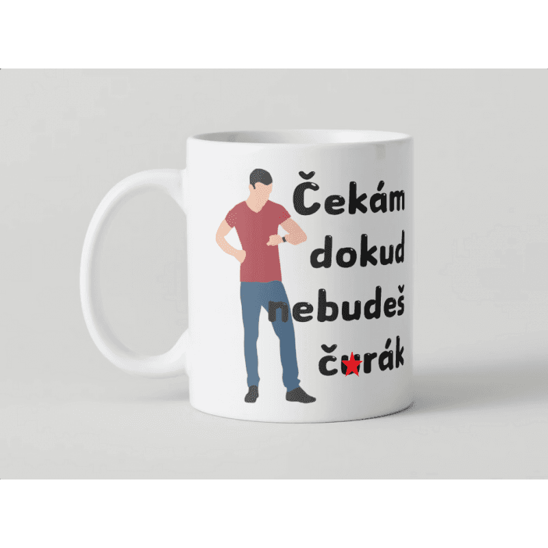 KH6-1 DR Hrnček - Čakám kým nebudeš ko✶ot 330ml
