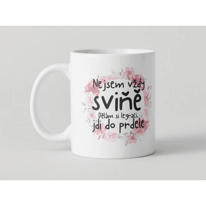 KH6-12 DR Hrnček - Nie som vždy sviňa 330ml