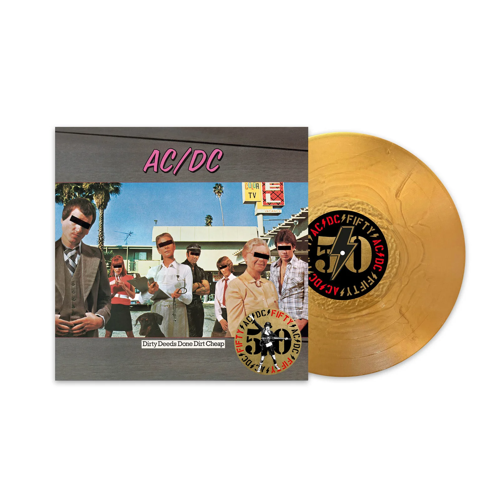 AC/DC - Dirty Deeds Done Dirt Cheap (50th Anniversary) (Gold Metallic) LP