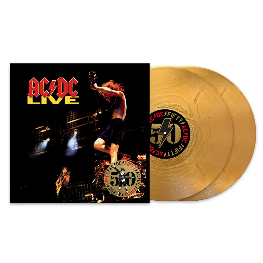 AC/DC - Live (50th Anniversary) (Gold Metallic) 2LP