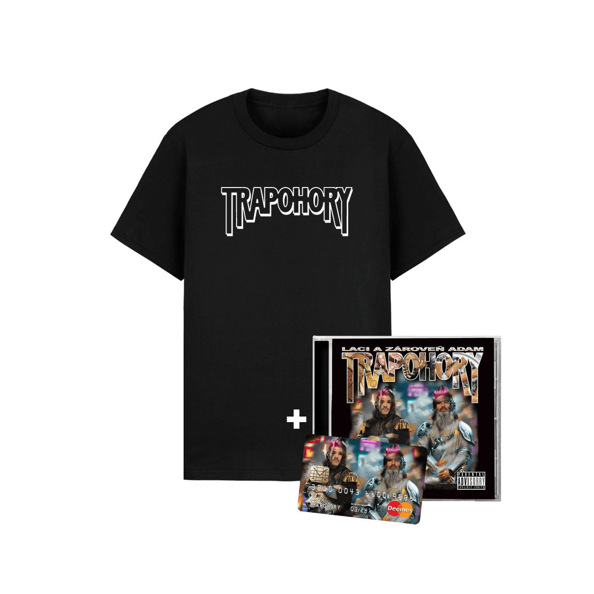 Dame, CD + karta + tričko Laci a zároveň Adam - Trapohory, Balík