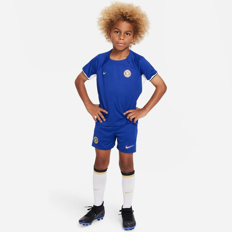 Nike Chelsea FC Junior Football Kit 2023/24 JSY Stadium Home DX2799-496 XS