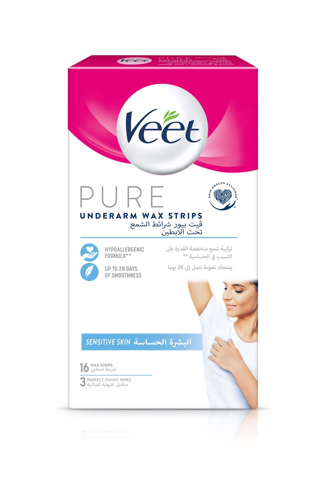 VEET  Pure Studené voskové pásiky podpazušie 16 ks