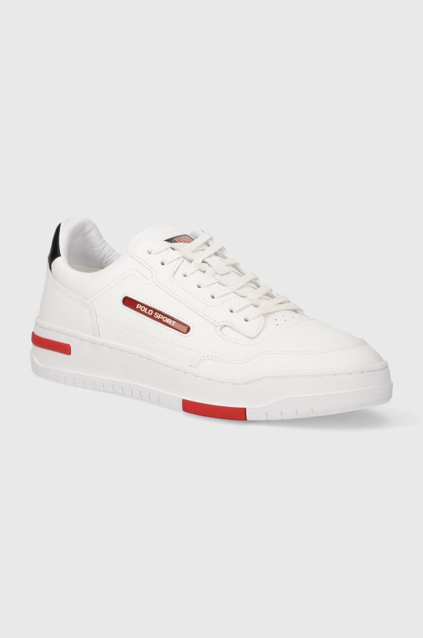 Kožené tenisky Polo Ralph Lauren Ps 300 biela farba, 809931902001