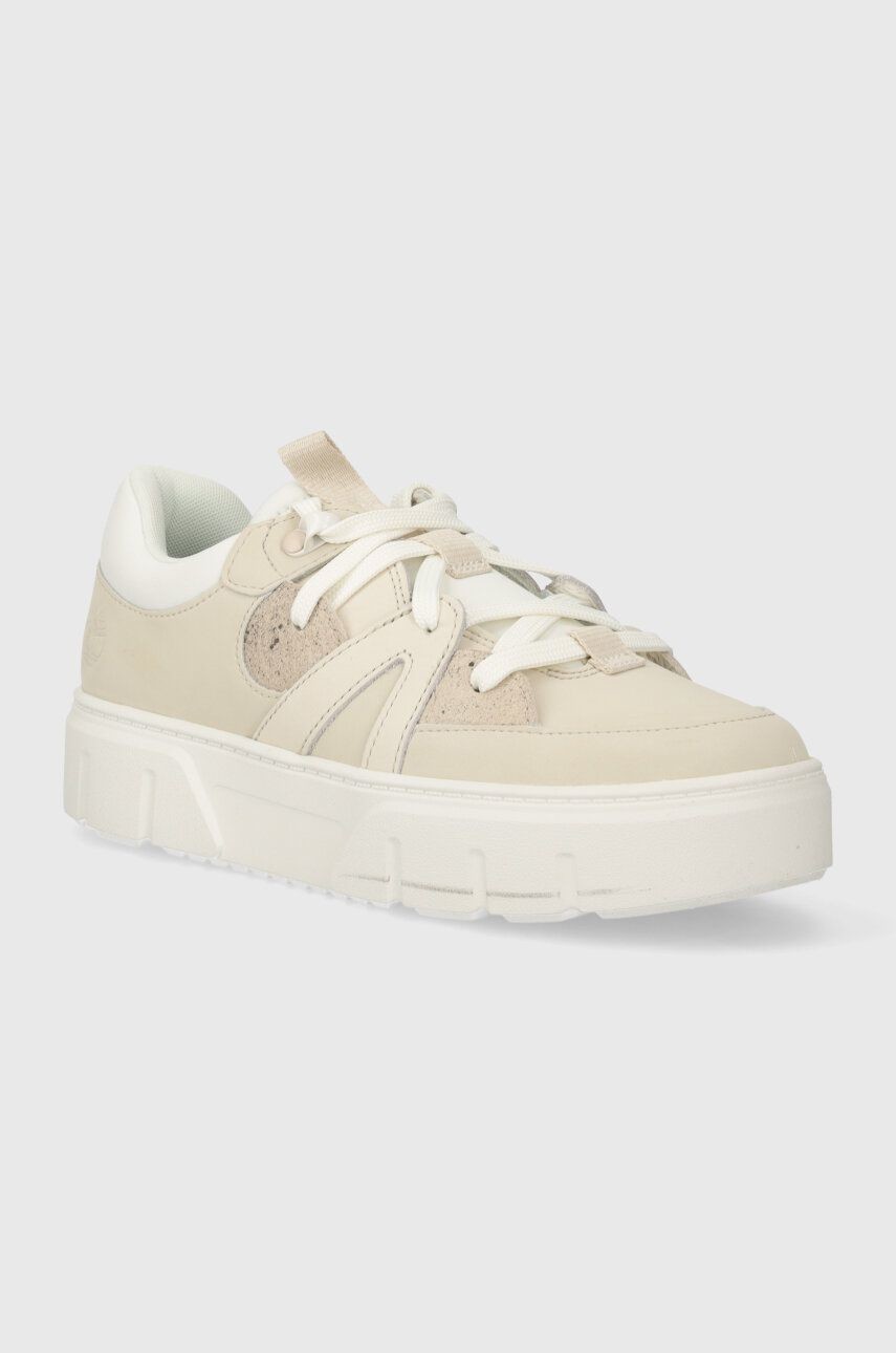 Kožené tenisky Timberland Laurel Court béžová farba, TB0A61DMEM31