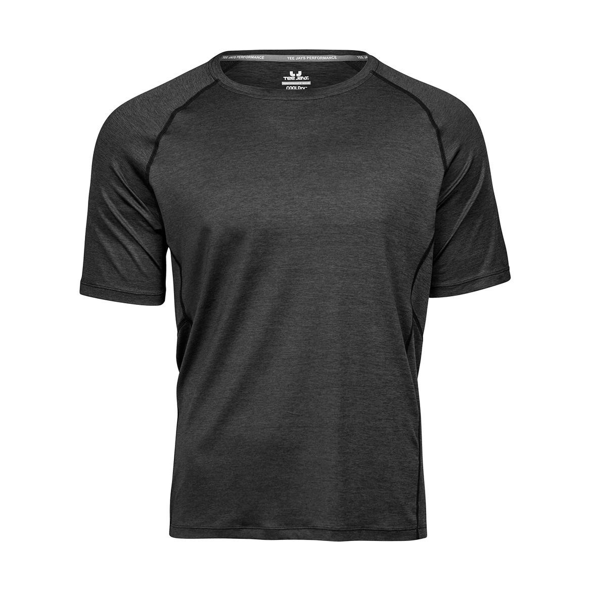 Pánske tričko Tee Jays Cool dry - tmavo sivé, L