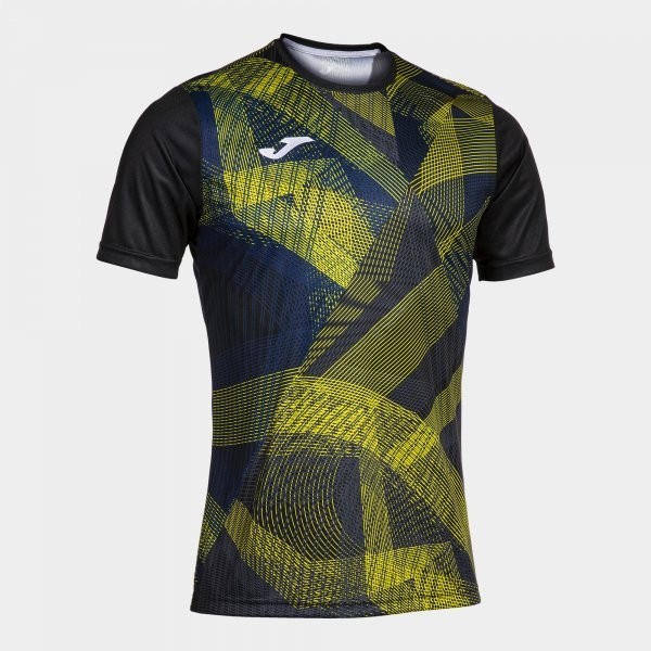 CAMISETA MANGA CORTA PRO TEAM NEGRO AMARILLO 2XL