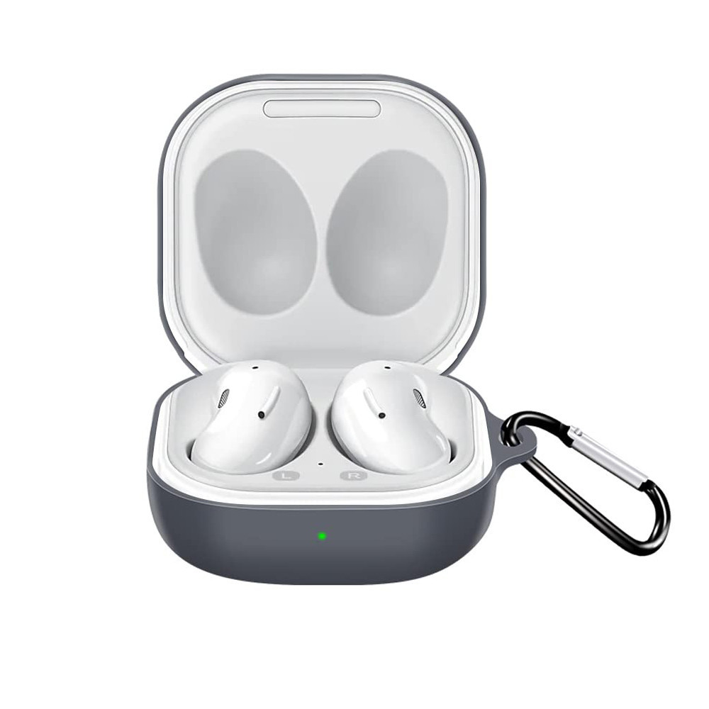 Techsuit Samsung Galaxy Buds FE Silikónové mäkké puzdro s uchytom  KP30197 čierna