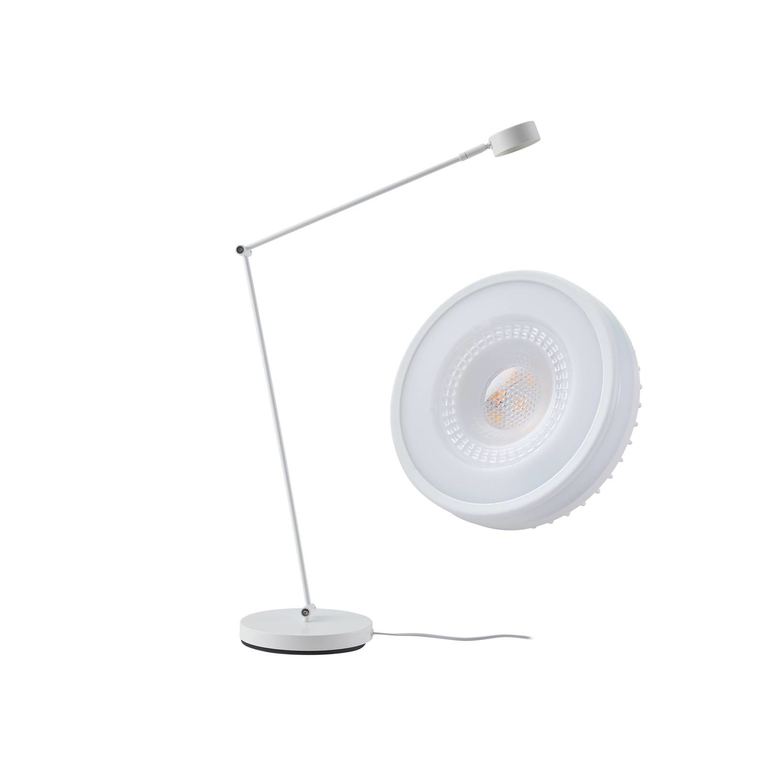 Stojacia lampa Jyla, biela, nastaviteľná, GX53, 4000K