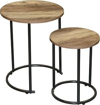 DOCHTMANN Joya Odkladací stolík 40 × 49 cm stohovateľný okrúhly 2 ks