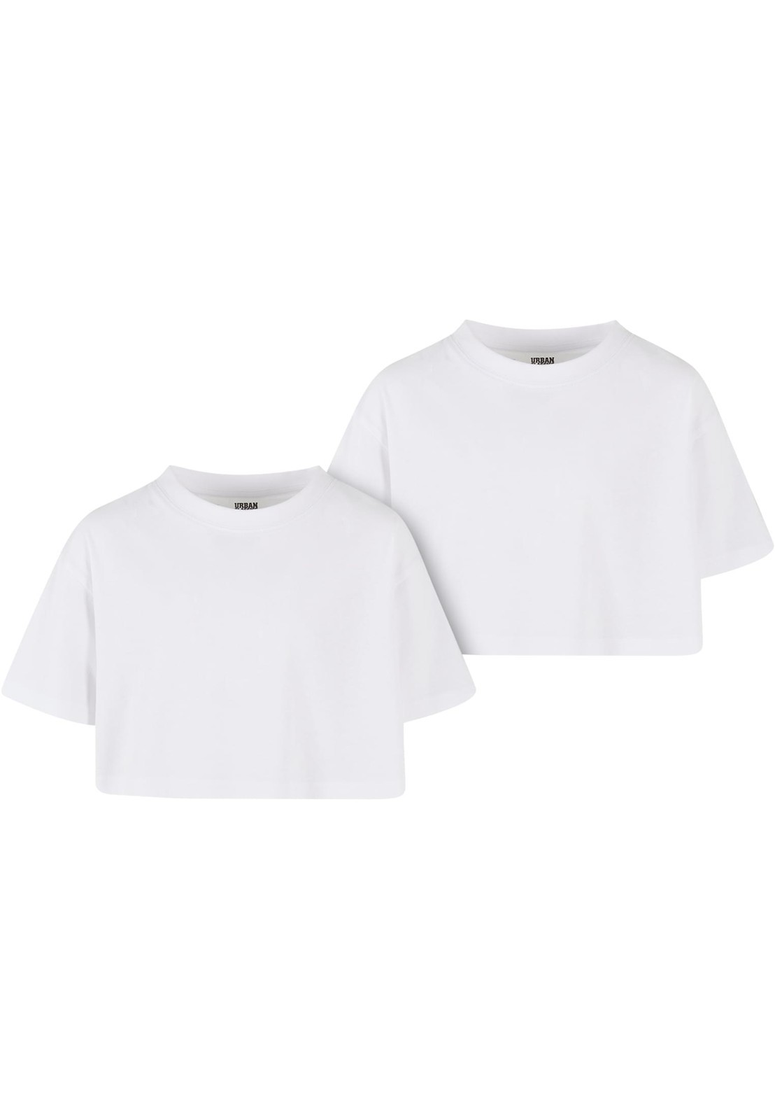 Girls' Short Kimono Tee - 2 Pack White+White