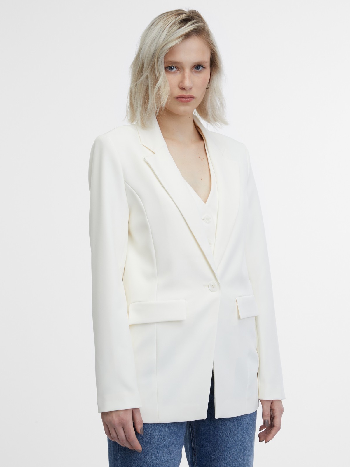 Orsay Cream Women's Blazer - Women's