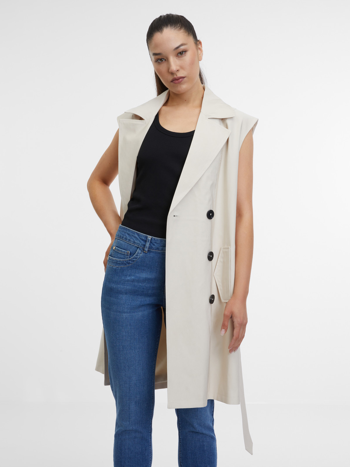 Orsay Beige Women's Gilet - Women