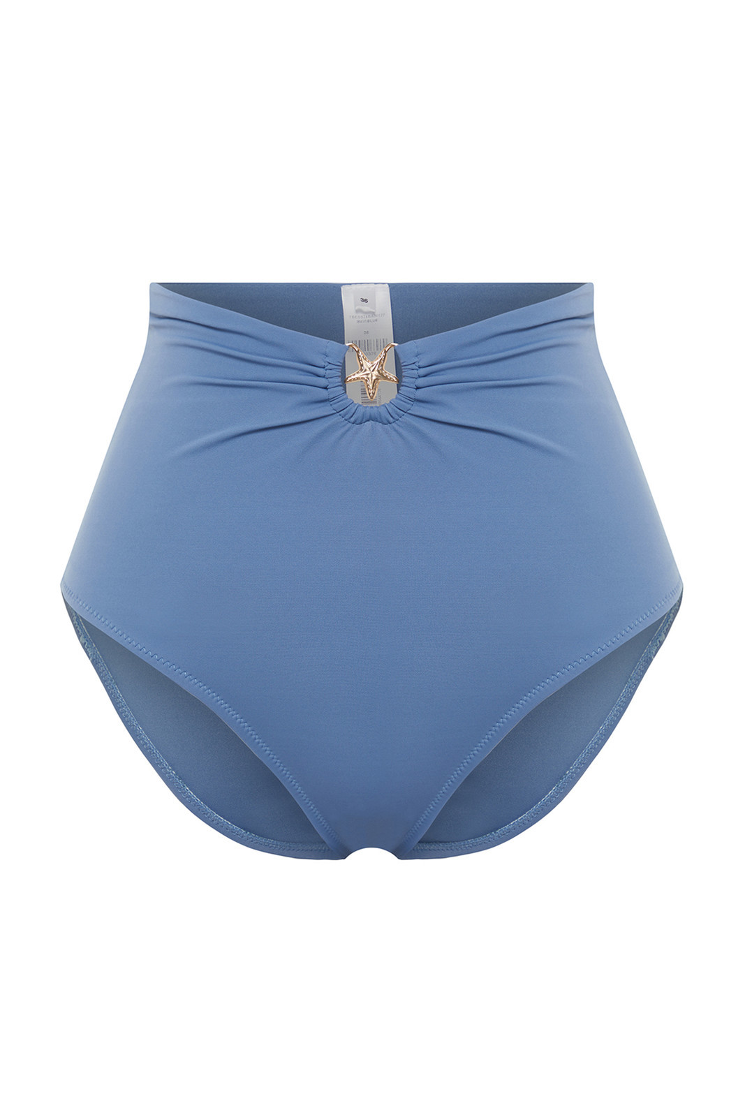 Trendyol High Waist Hipster Bikini Bottom with Blue Accessories