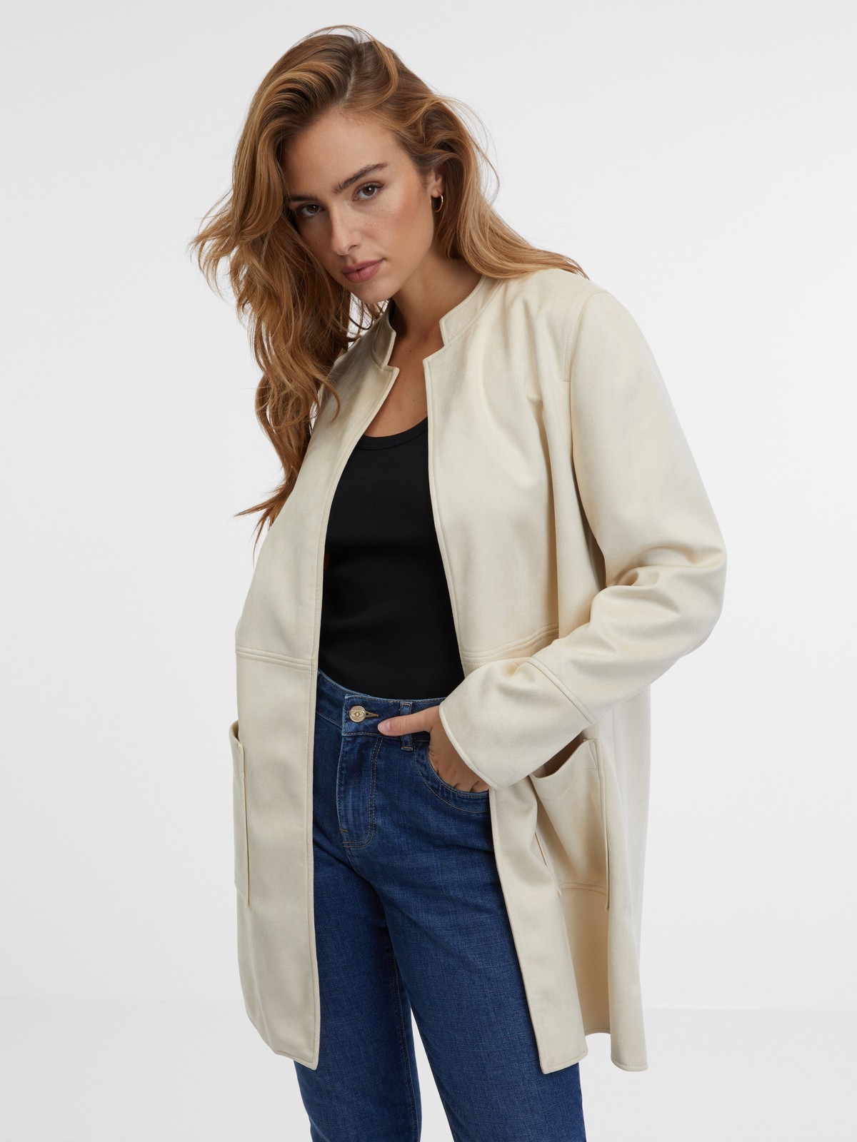 Orsay Beige Women's Faux Leather Jacket - Women's