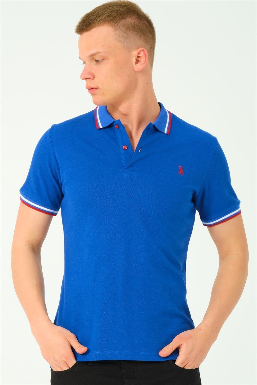 T8594 DEWBERRY MEN'S T-SHIRT-SAX-2