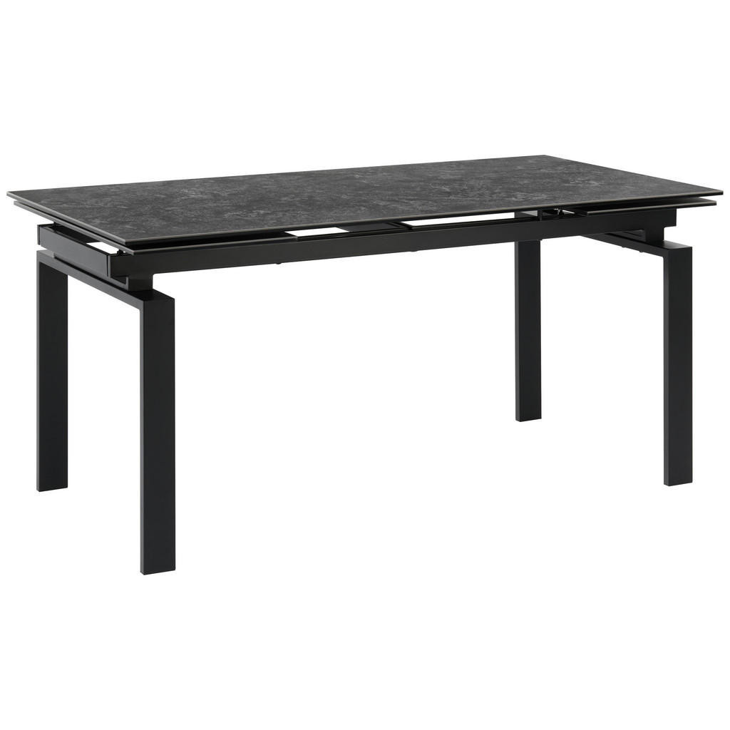 Livetastic JEDÁLENSKÝ STÔL, čierna, tmavosivá, 160/85/76 cm