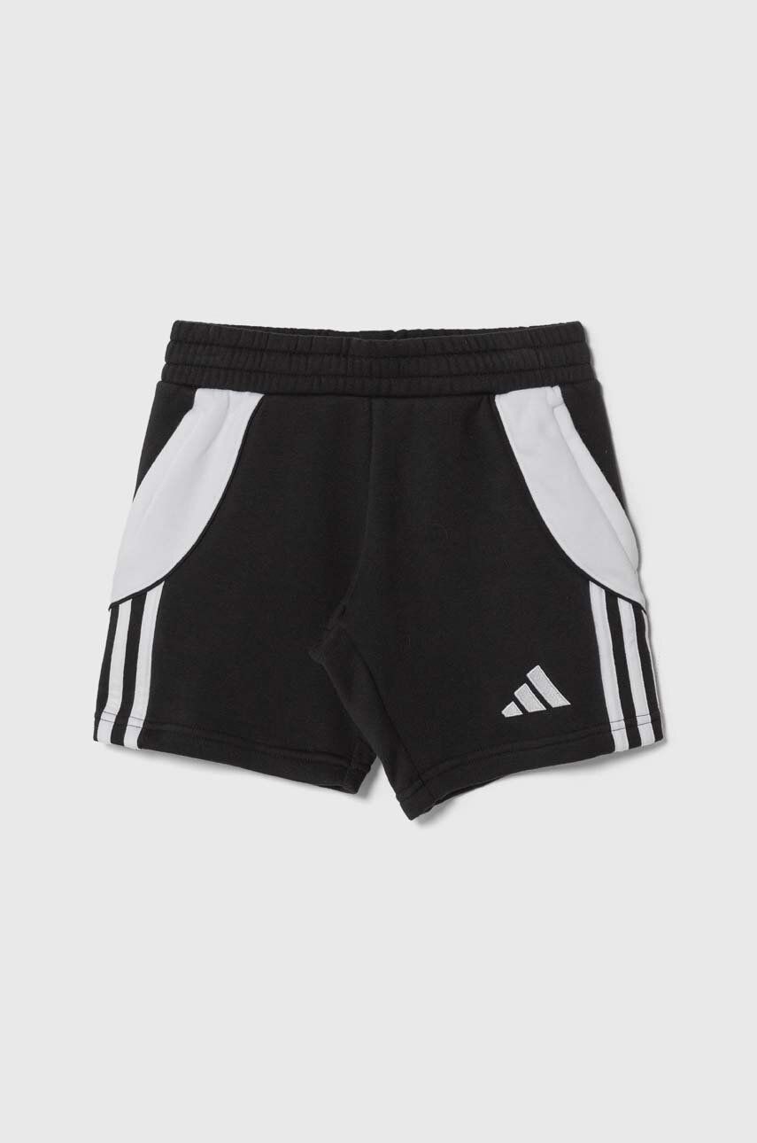 Detské krátke nohavice adidas Performance TIRO24 SWSHOY čierna farba