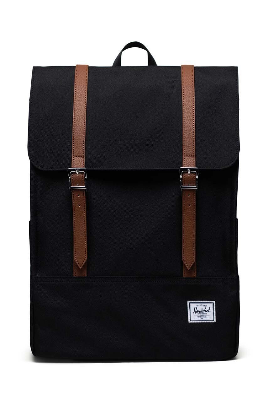 Ruksak Herschel Survey Backpack čierna farba, veľký, jednofarebný