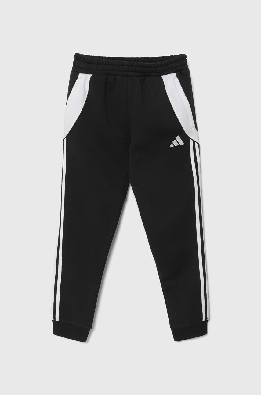 Detské tepláky adidas Performance TIRO24 SWPNTY čierna farba, s nášivkou