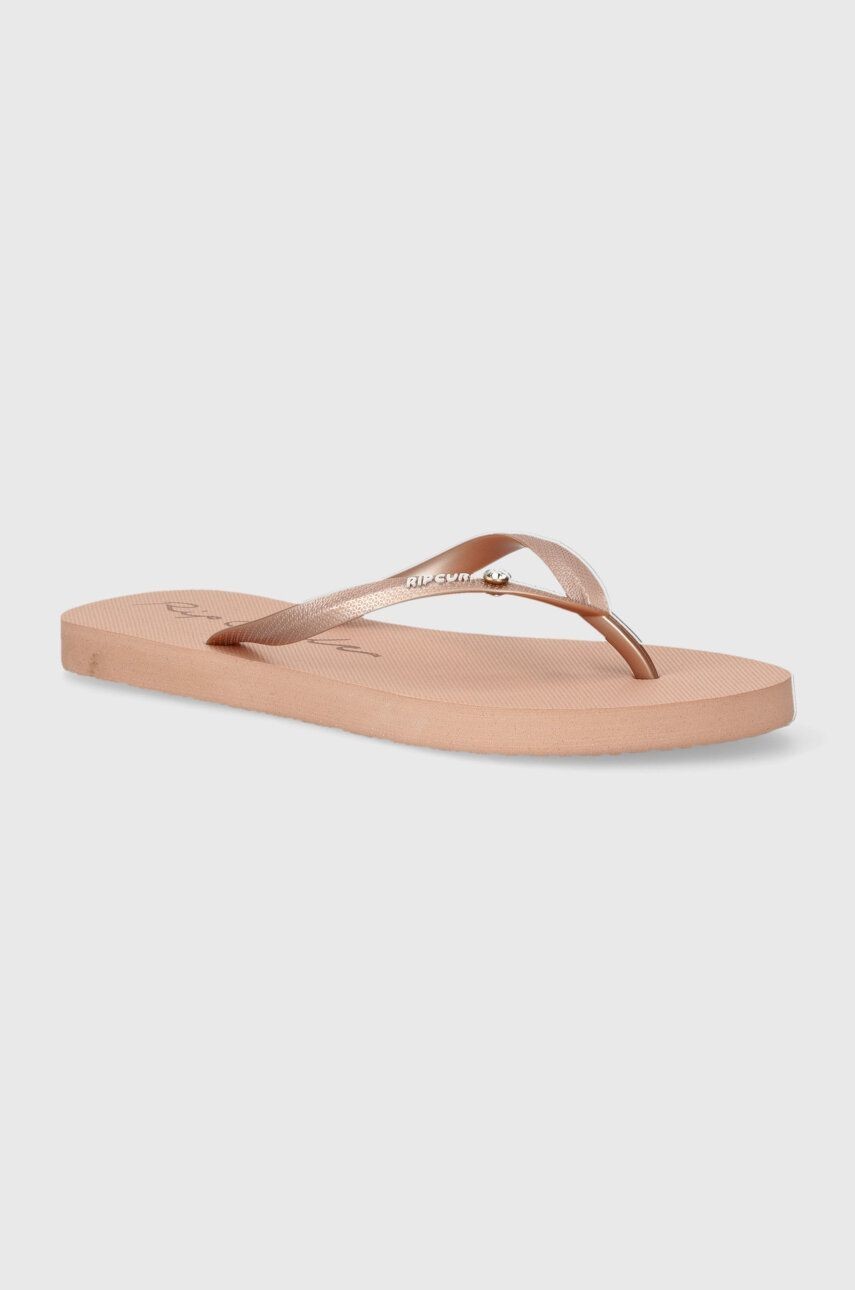 Žabky Rip Curl dámske, ružová farba, na plochom podpätku