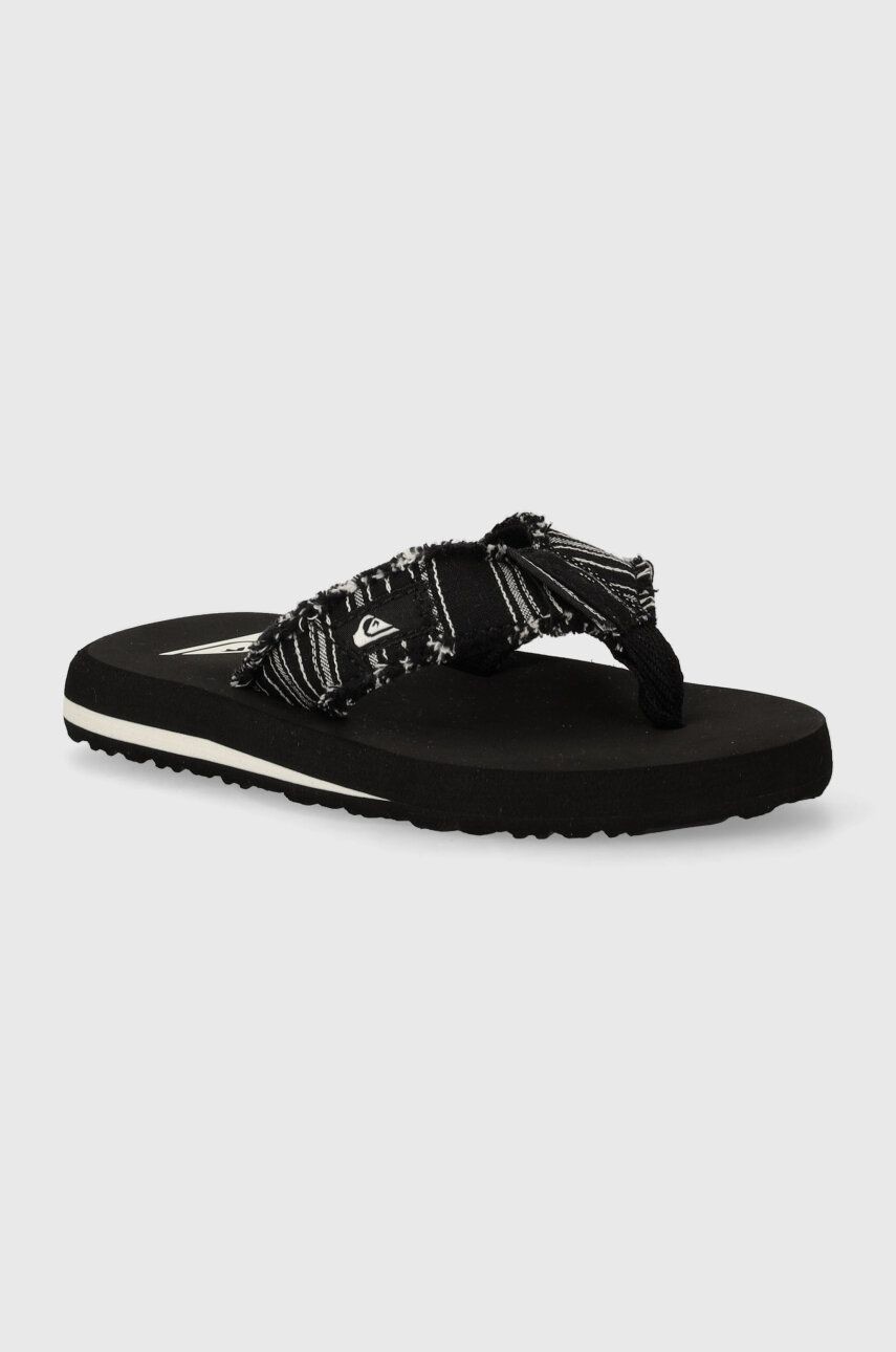 Detské žabky Quiksilver MONKEY ABYSS čierna farba