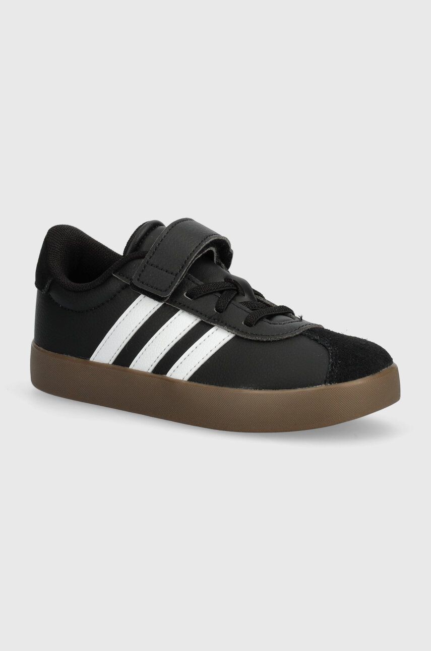 Detské tenisky adidas VL COURT 3.0 EL C čierna farba